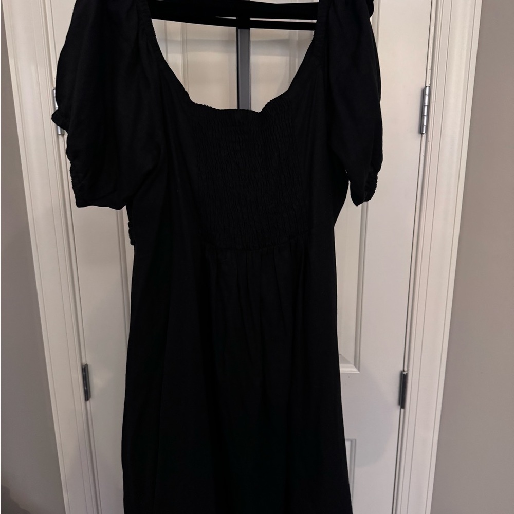 Eloquii Black Puff Sleeve Sundress - Picture 7 of 8